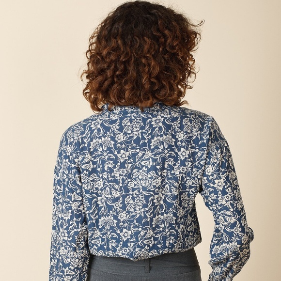 Indigo Blue Printed Shirt - Picture 4 of 5